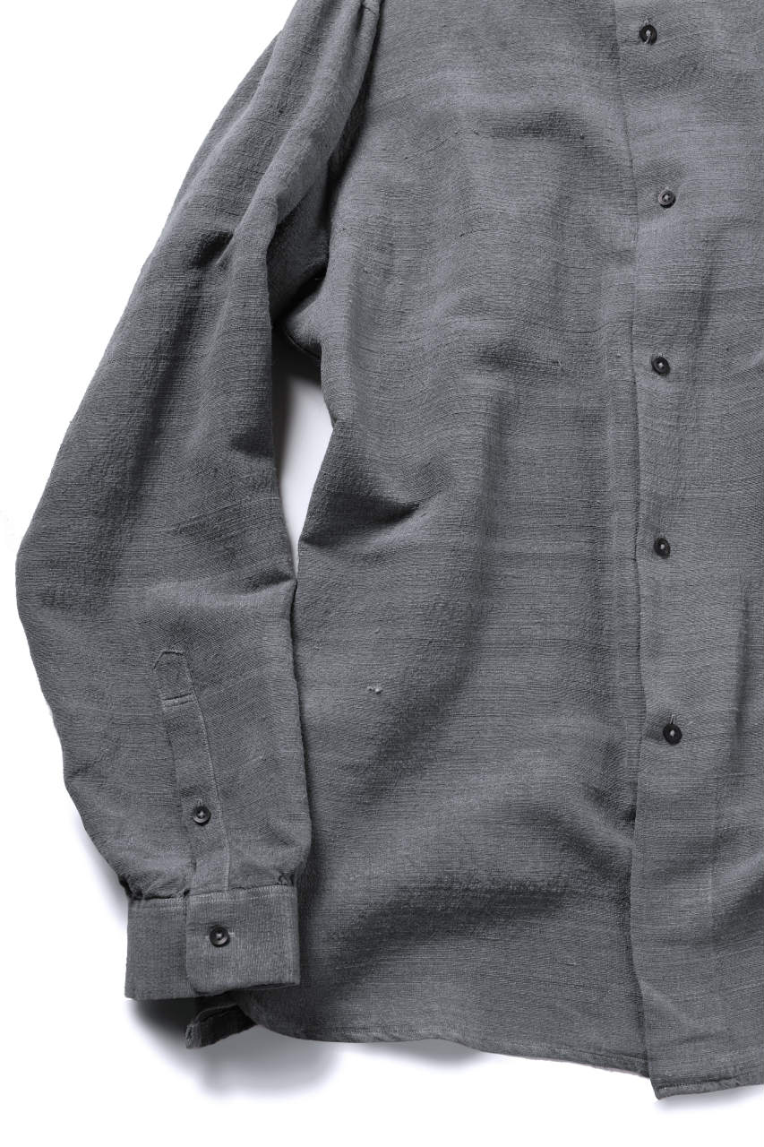 画像をギャラリービューアに読み込む, COLINA GARDENER SHIRT / SLUB SILK (SUMI DYED)