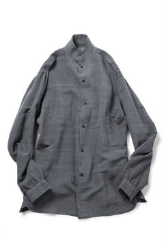画像をギャラリービューアに読み込む, COLINA GARDENER SHIRT / SLUB SILK (SUMI DYED)