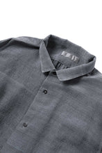 画像をギャラリービューアに読み込む, COLINA GARDENER SHIRT / SLUB SILK (SUMI DYED)