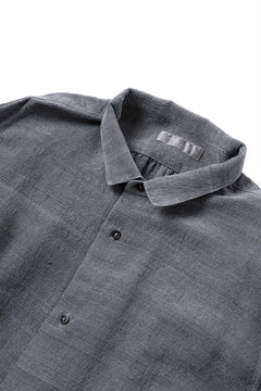 画像をギャラリービューアに読み込む, COLINA GARDENER SHIRT / SLUB SILK (SUMI DYED)