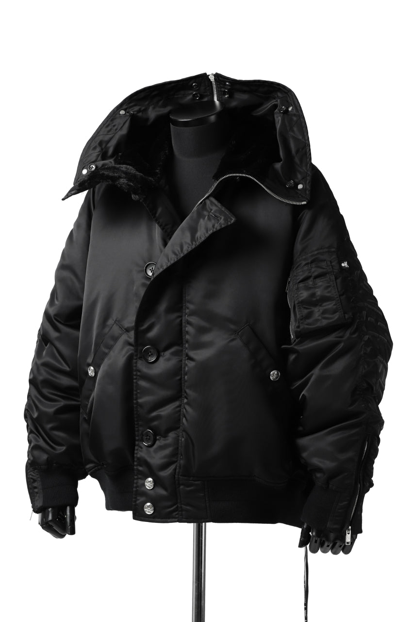 画像をギャラリービューアに読み込む, mastermind JAPAN N-2B HEAVY-ZONE FLIGHT JACKET (BLACK)
