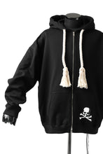 Load image into Gallery viewer, mastermind JAPAN HOODIE ZIP SWEAT JACKET / ROPE CODE (BLACK)