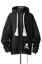 Load image into Gallery viewer, mastermind JAPAN HOODIE ZIP SWEAT JACKET / ROPE CODE (BLACK)