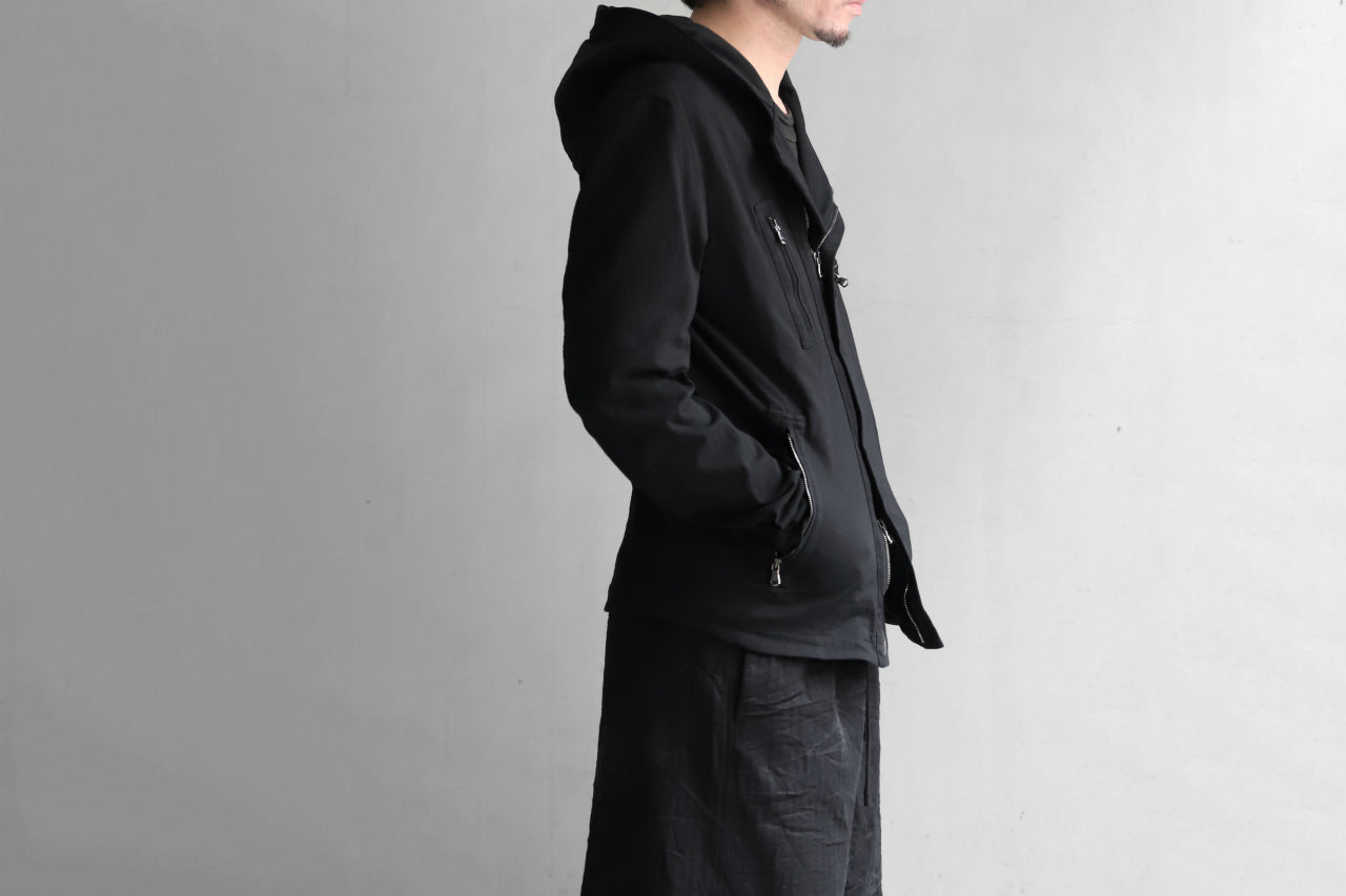 forme d'expression Hooded Biker Jacket (Black)