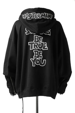Load image into Gallery viewer, mastermind JAPAN HOODIE ZIP SWEAT JACKET / ROPE CODE (BLACK)