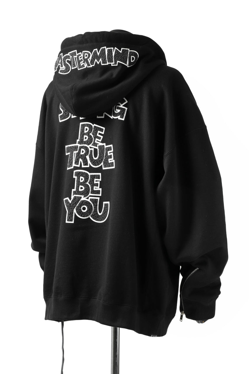 Load image into Gallery viewer, mastermind JAPAN HOODIE ZIP SWEAT JACKET / ROPE CODE (BLACK)