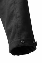 画像をギャラリービューアに読み込む, ISAMU KATAYAMA BACKLASH LOW CROTCH CARGO PANTS / CASHMERE WOOL MELTON (BLACK)