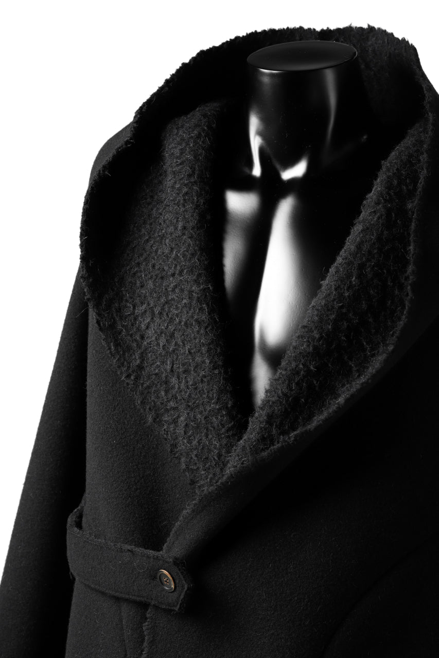 画像をギャラリービューアに読み込む, forme d'expression Hooded Cardigan Jacket (Black)