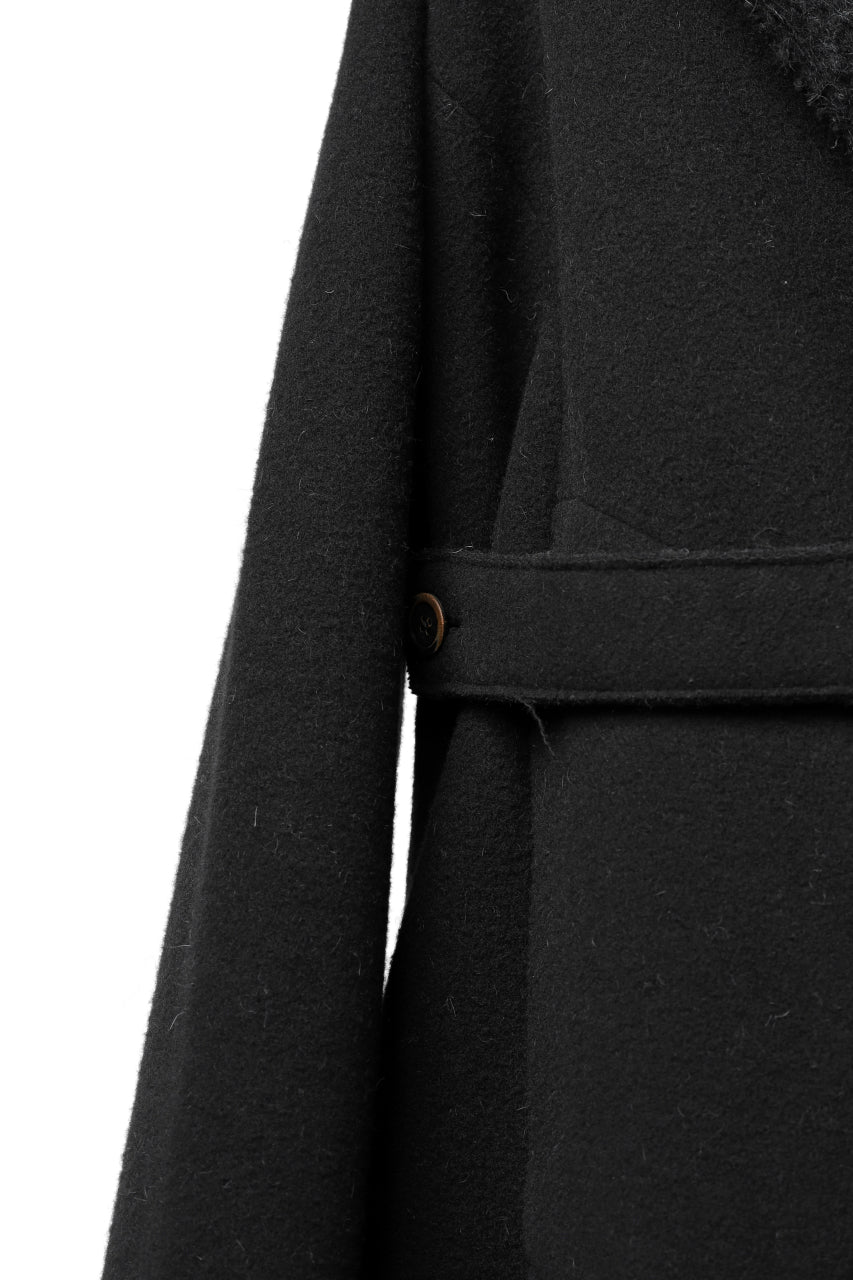 画像をギャラリービューアに読み込む, forme d'expression Hooded Cardigan Jacket (Black)