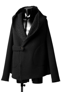 画像をギャラリービューアに読み込む, forme d'expression Hooded Cardigan Jacket (Black)