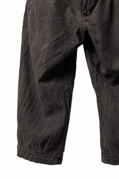 画像をギャラリービューアに読み込む, KLASICA GOSSE TWO TUCKED TROUSERS / GARMENT DYED BROKEN HERRING BONE (CINAMON)