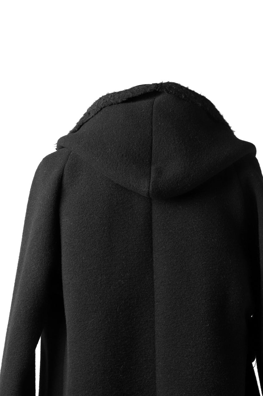 画像をギャラリービューアに読み込む, forme d'expression Hooded Cardigan Jacket (Black)