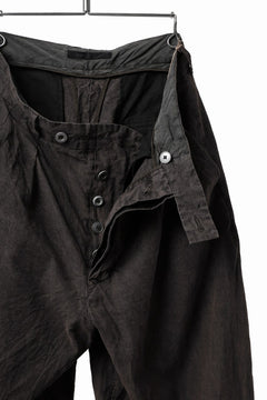 画像をギャラリービューアに読み込む, KLASICA GOSSE TWO TUCKED TROUSERS / GARMENT DYED BROKEN HERRING BONE (CINAMON)