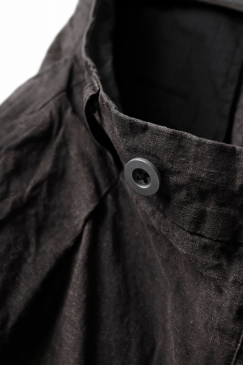 画像をギャラリービューアに読み込む, KLASICA GOSSE TWO TUCKED TROUSERS / GARMENT DYED BROKEN HERRING BONE (CINAMON)