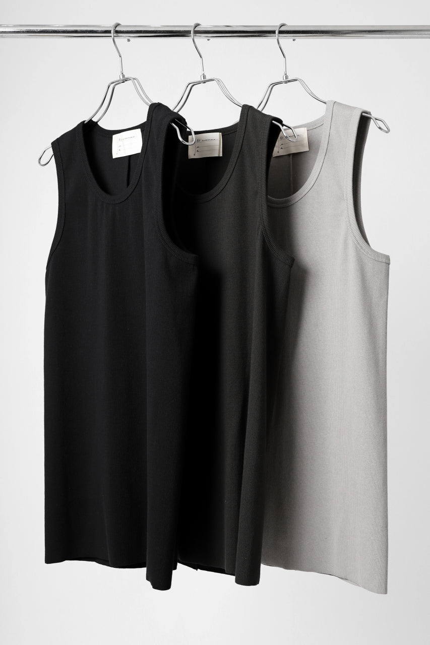 画像をギャラリービューアに読み込む, N/07 MINIMAL TANK TOP / ALL STAR BARE TELECO (DARK GREY)