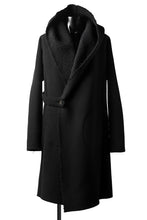 画像をギャラリービューアに読み込む, forme d'expression exclusive Hooded Robe Coat (Black)