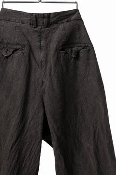 画像をギャラリービューアに読み込む, KLASICA GOSSE TWO TUCKED TROUSERS / GARMENT DYED BROKEN HERRING BONE (CINAMON)