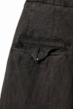 画像をギャラリービューアに読み込む, KLASICA GOSSE TWO TUCKED TROUSERS / GARMENT DYED BROKEN HERRING BONE (CINAMON)