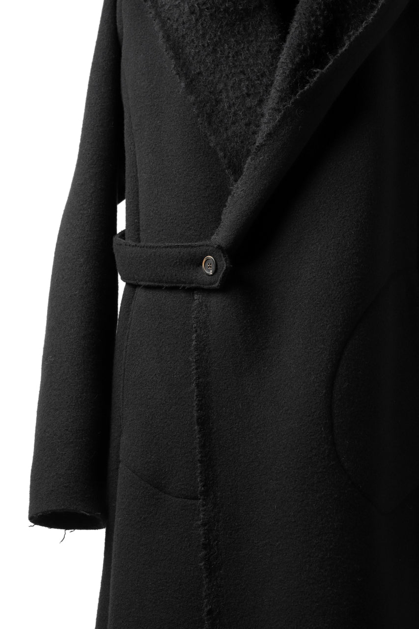 画像をギャラリービューアに読み込む, forme d'expression exclusive Hooded Robe Coat (Black)