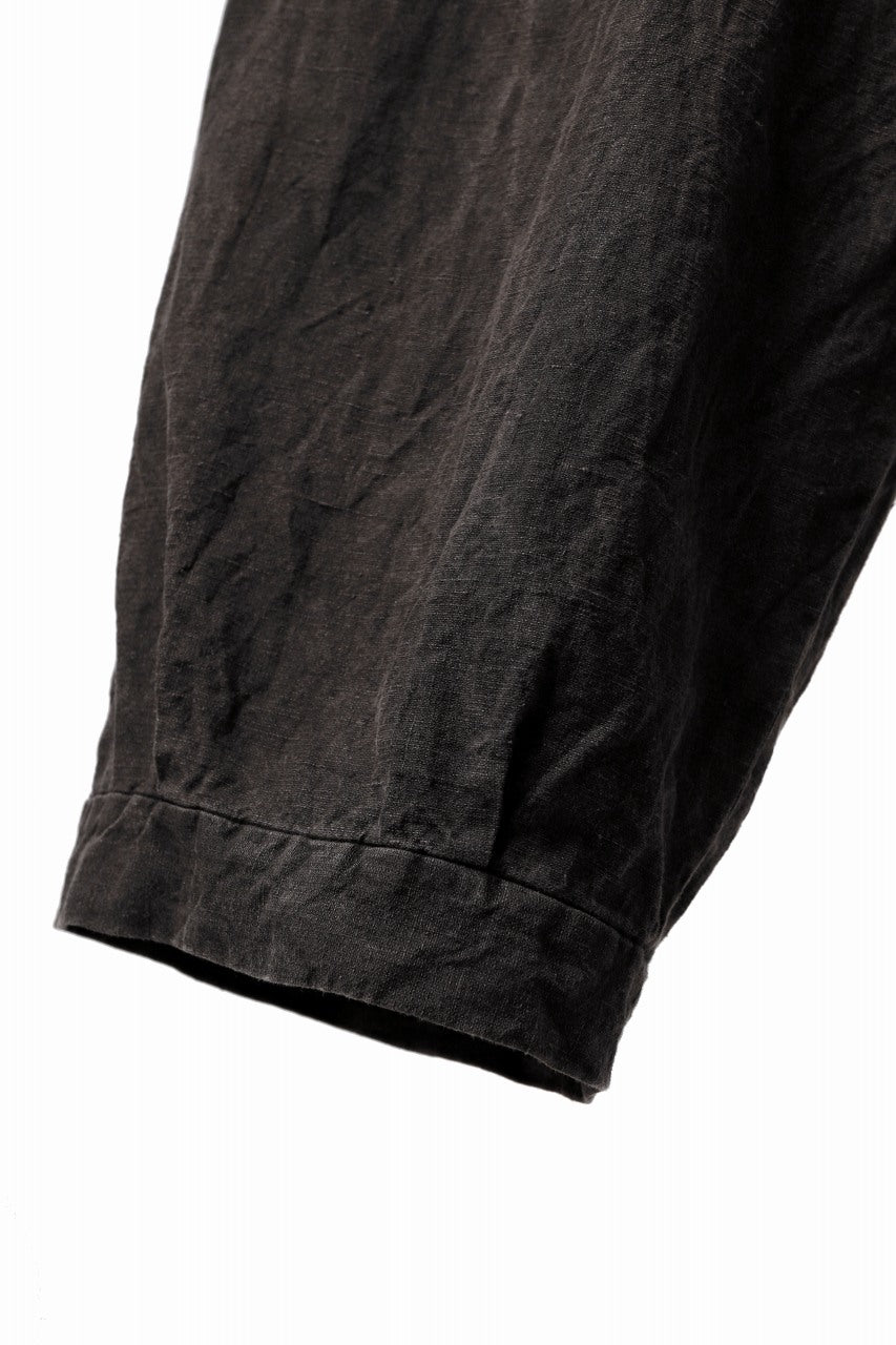 画像をギャラリービューアに読み込む, KLASICA GOSSE TWO TUCKED TROUSERS / GARMENT DYED BROKEN HERRING BONE (CINAMON)