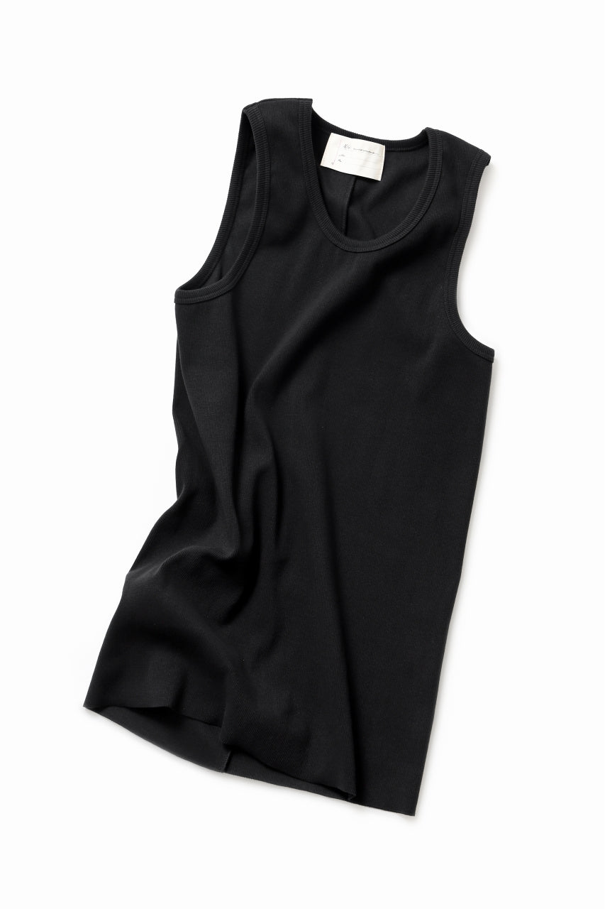 画像をギャラリービューアに読み込む, N/07 MINIMAL TANK TOP / ALL STAR BARE TELECO (BLACK)