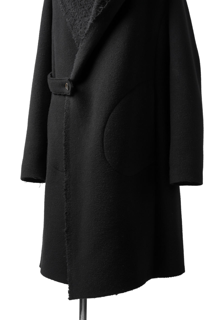 画像をギャラリービューアに読み込む, forme d'expression exclusive Hooded Robe Coat (Black)