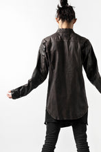 Load image into Gallery viewer, ISAMU KATAYAMA BACKLASH exclusive LEATHER SHIRT / ITALY SHOULDER 0.6mm (DARK GREY)