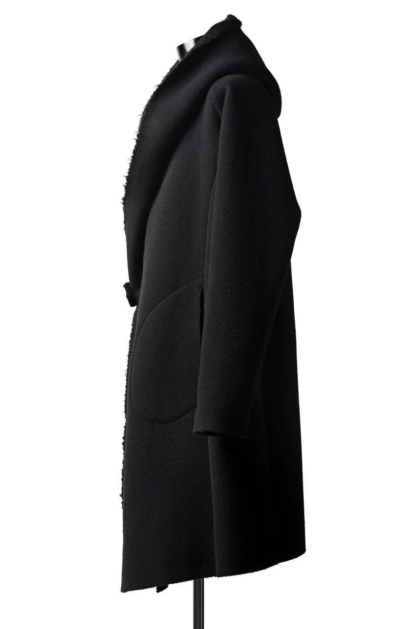 画像をギャラリービューアに読み込む, forme d'expression exclusive Hooded Robe Coat (Black)