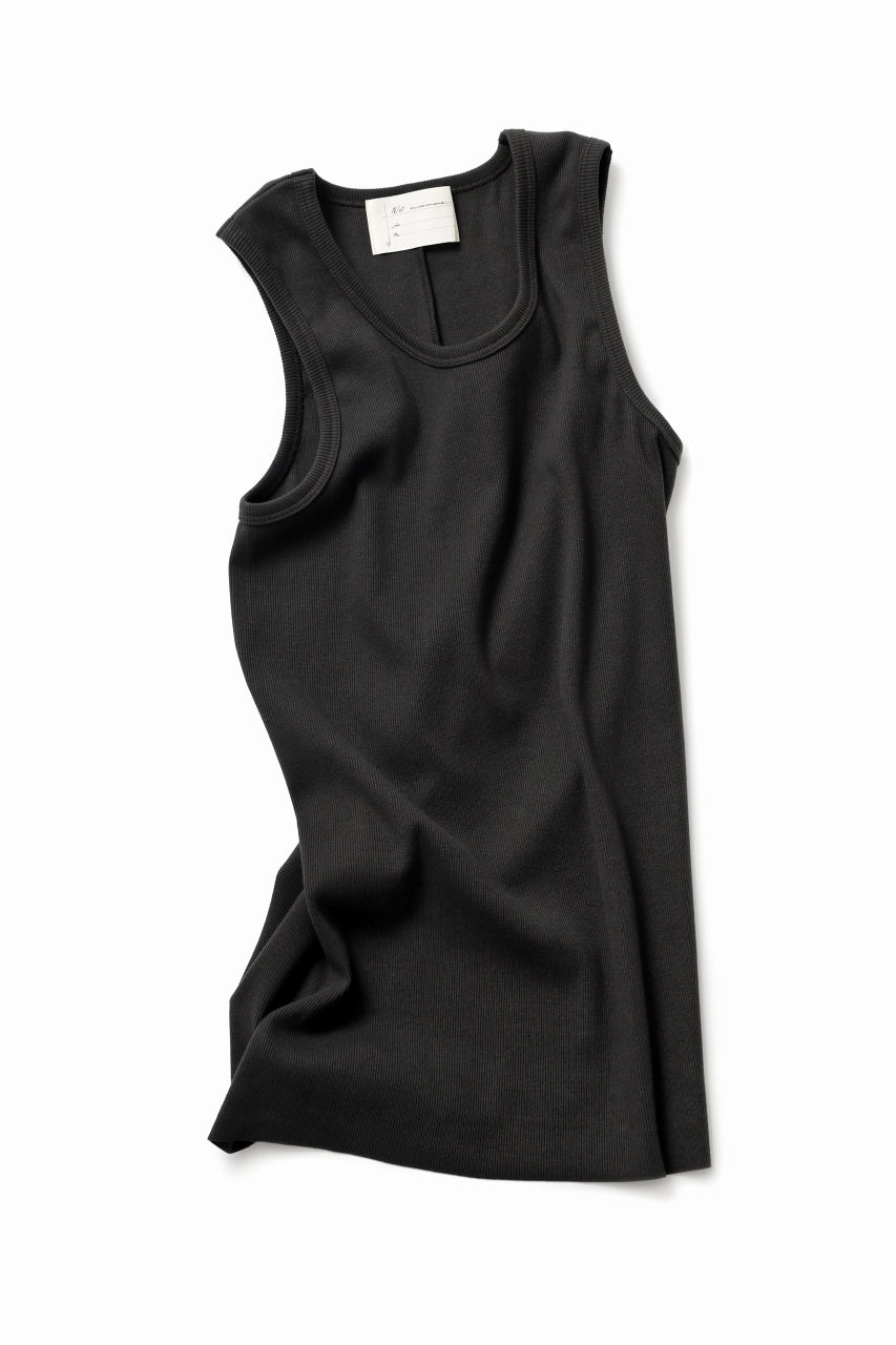 画像をギャラリービューアに読み込む, N/07 MINIMAL TANK TOP / ALL STAR BARE TELECO (DARK GREY)