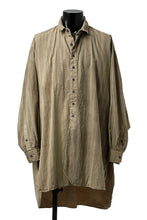 画像をギャラリービューアに読み込む, KLASICA REGULAR COLLAR OVER SIZED SHIRT / GARMENT NATURAL DYED (MULTI MIX STRIPES)