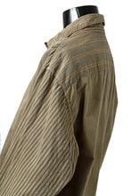 画像をギャラリービューアに読み込む, KLASICA REGULAR COLLAR OVER SIZED SHIRT / GARMENT NATURAL DYED (MULTI MIX STRIPES)