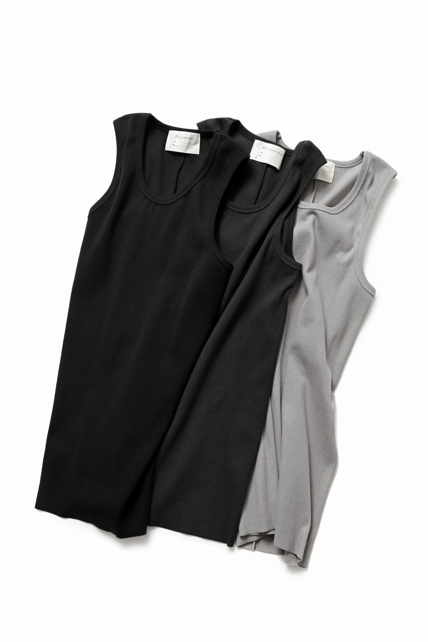 画像をギャラリービューアに読み込む, N/07 MINIMAL TANK TOP / ALL STAR BARE TELECO (DARK GREY)