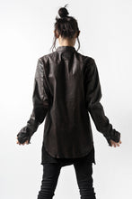 Load image into Gallery viewer, ISAMU KATAYAMA BACKLASH exclusive LEATHER SHIRT / ITALY SHOULDER 0.6mm (DARK GREY)
