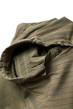 画像をギャラリービューアに読み込む, KLASICA REGULAR COLLAR OVER SIZED SHIRT / GARMENT NATURAL DYED (MULTI MIX STRIPES)