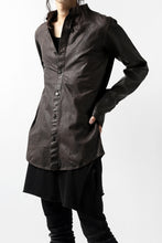 Load image into Gallery viewer, ISAMU KATAYAMA BACKLASH exclusive LEATHER SHIRT / ITALY SHOULDER 0.6mm (DARK GREY)