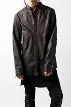 Load image into Gallery viewer, ISAMU KATAYAMA BACKLASH exclusive LEATHER SHIRT / ITALY SHOULDER 0.6mm (DARK GREY)