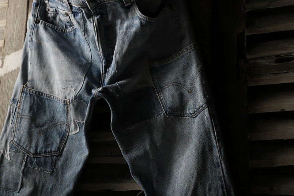 画像をギャラリービューアに読み込む, CHANGES VINTAGE REMAKE DENIM STRAIGHT PANTS / VINTAGE DENIM (INDIGO #A)