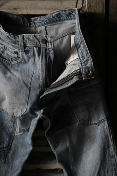 画像をギャラリービューアに読み込む, CHANGES VINTAGE REMAKE DENIM STRAIGHT PANTS / VINTAGE DENIM (INDIGO #A)