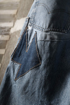 画像をギャラリービューアに読み込む, CHANGES VINTAGE REMAKE DENIM STRAIGHT PANTS / VINTAGE DENIM (INDIGO #A)