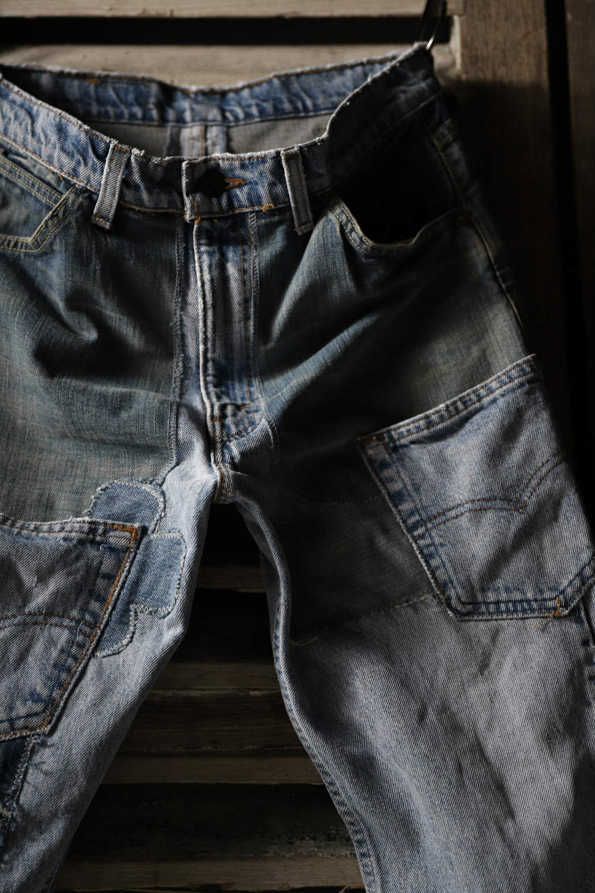 画像をギャラリービューアに読み込む, CHANGES VINTAGE REMAKE DENIM STRAIGHT PANTS / VINTAGE DENIM (INDIGO #B)