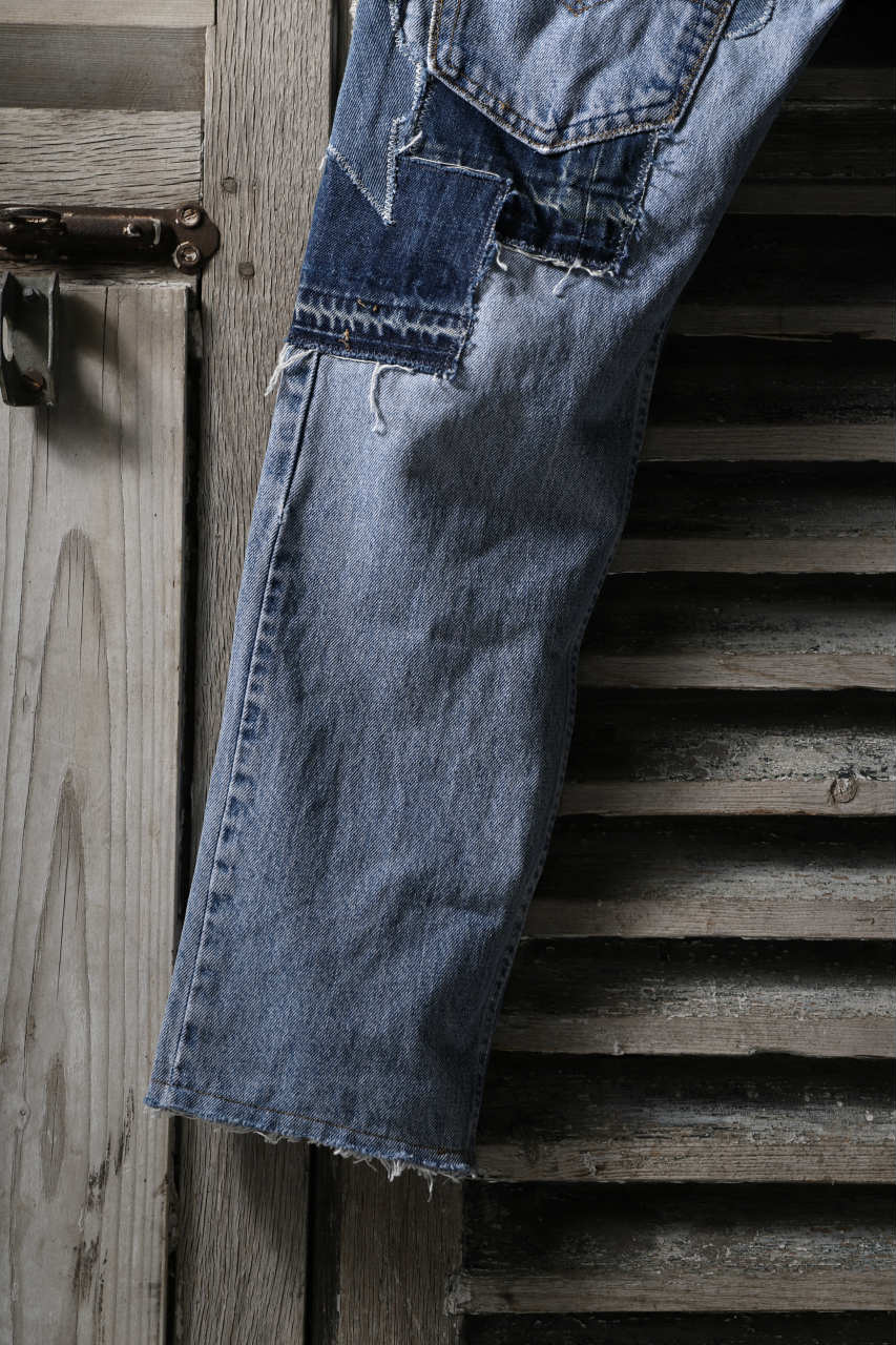 画像をギャラリービューアに読み込む, CHANGES VINTAGE REMAKE DENIM STRAIGHT PANTS / VINTAGE DENIM (INDIGO #B)