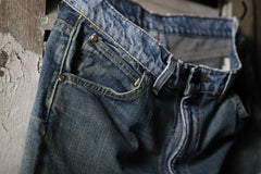 画像をギャラリービューアに読み込む, CHANGES VINTAGE REMAKE DENIM STRAIGHT PANTS / VINTAGE DENIM (INDIGO #B)