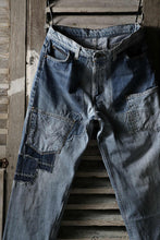画像をギャラリービューアに読み込む, CHANGES VINTAGE REMAKE DENIM STRAIGHT PANTS / VINTAGE DENIM (INDIGO #C)