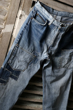 画像をギャラリービューアに読み込む, CHANGES VINTAGE REMAKE DENIM STRAIGHT PANTS / VINTAGE DENIM (INDIGO #C)