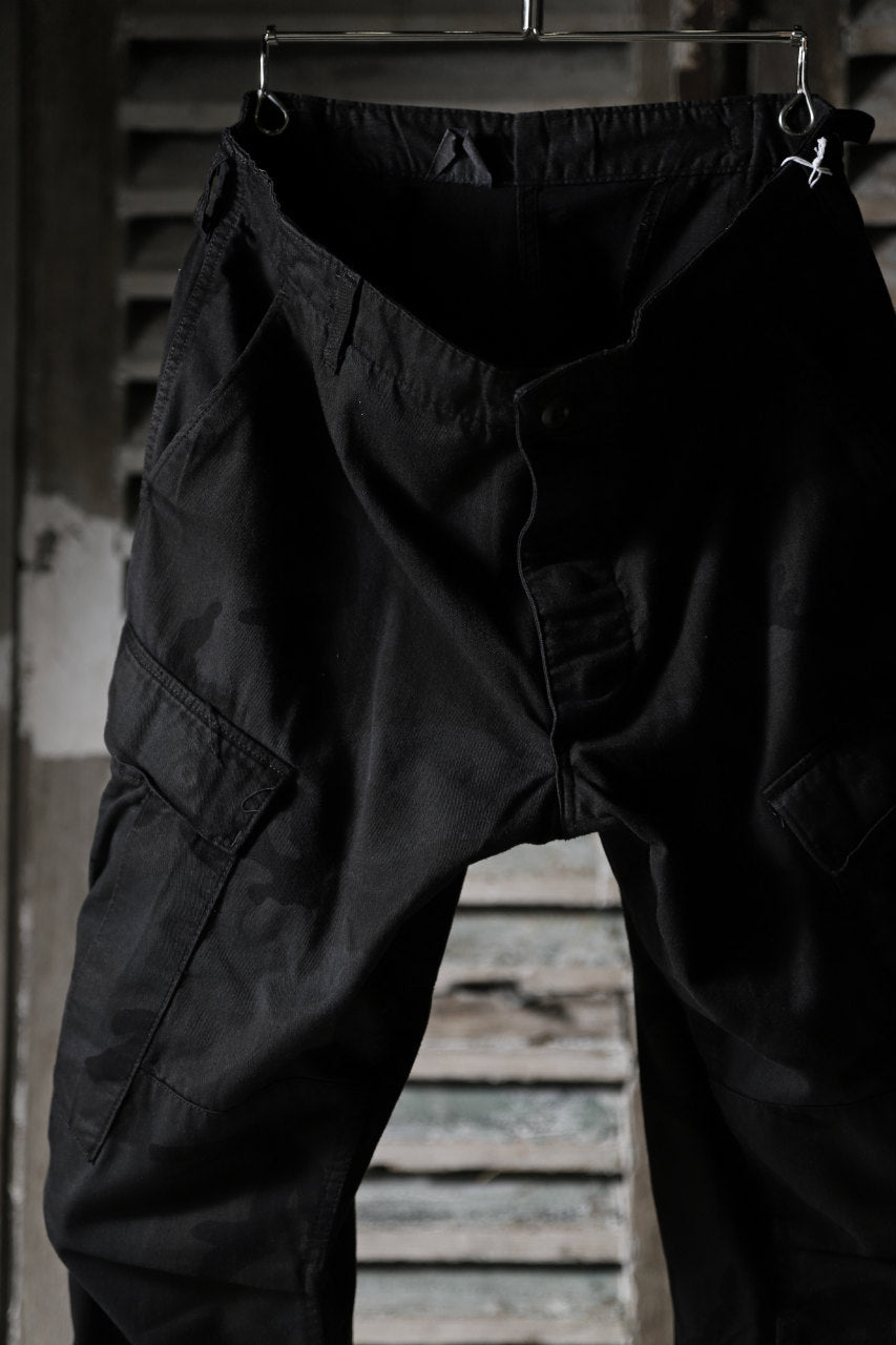 画像をギャラリービューアに読み込む, CHANGES VINTAGE REMAKE MILITARY CARGO TAPERED PANTS / WOODLAND CAMO (BLACK DYED #A)