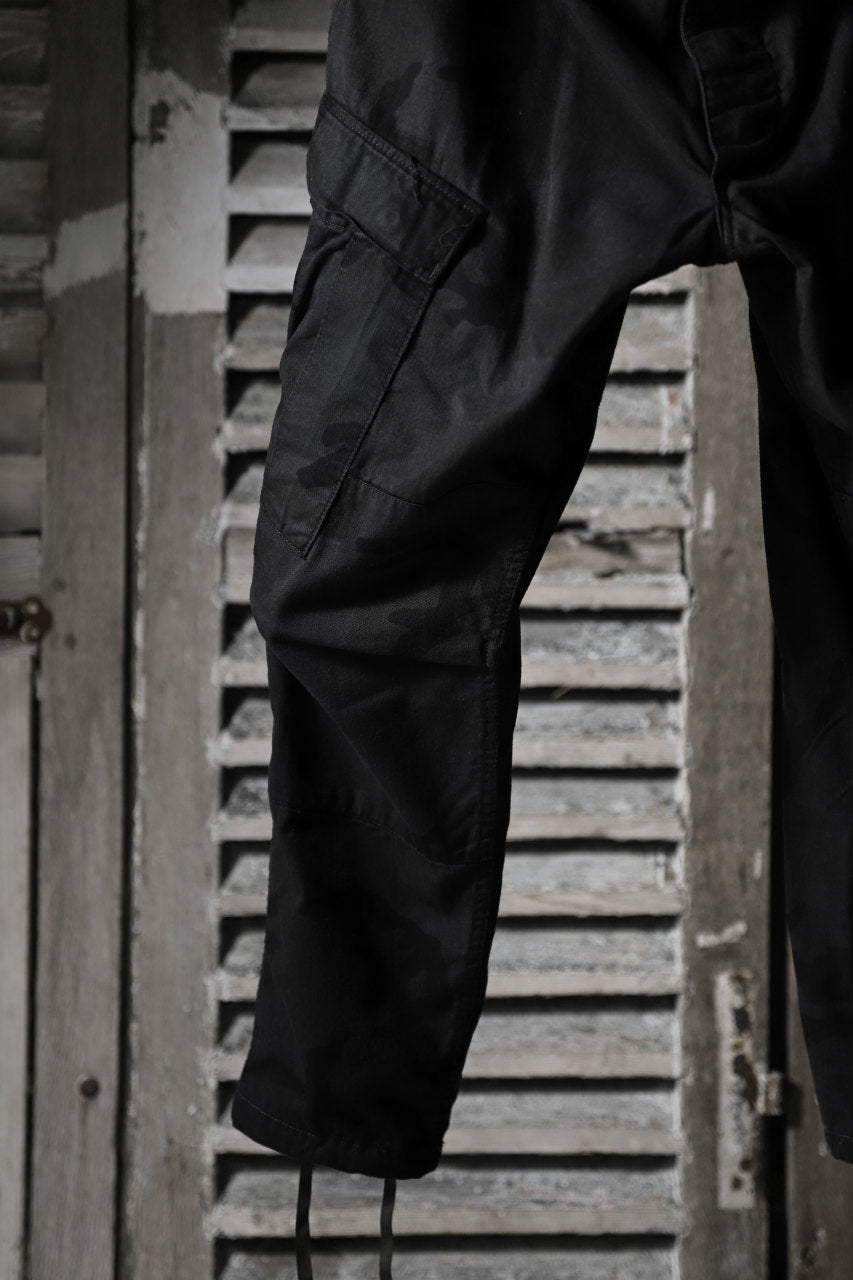 画像をギャラリービューアに読み込む, CHANGES VINTAGE REMAKE MILITARY CARGO TAPERED PANTS / WOODLAND CAMO (BLACK DYED #A)