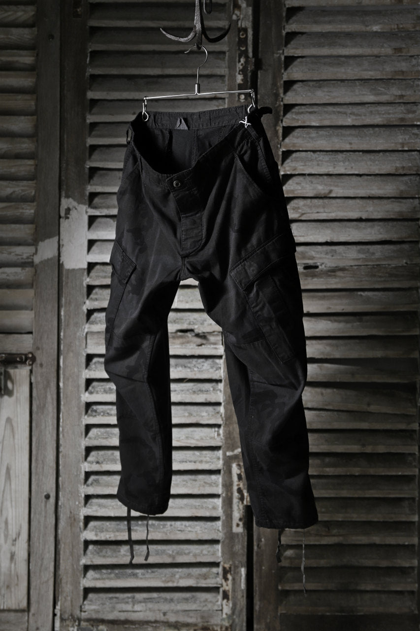 画像をギャラリービューアに読み込む, CHANGES VINTAGE REMAKE MILITARY CARGO TAPERED PANTS / WOODLAND CAMO (BLACK DYED #A)