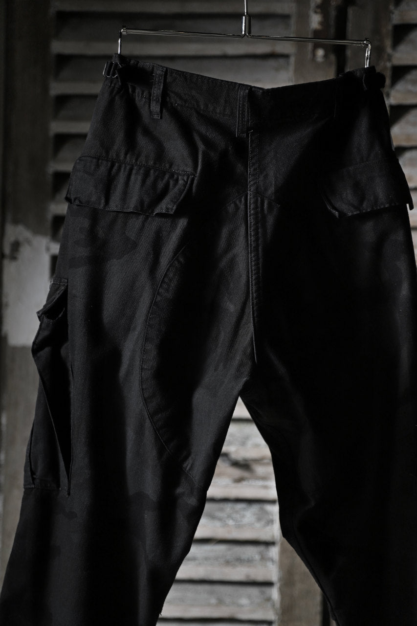 画像をギャラリービューアに読み込む, CHANGES VINTAGE REMAKE MILITARY CARGO TAPERED PANTS / WOODLAND CAMO (BLACK DYED #A)
