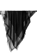 画像をギャラリービューアに読み込む, forme d'expression Mambo Graphic Plaid Stole (Mono)