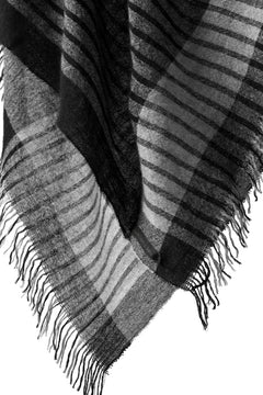 画像をギャラリービューアに読み込む, forme d'expression Mambo Graphic Plaid Stole (Mono)